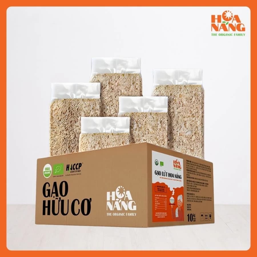 Organic brown rice · case