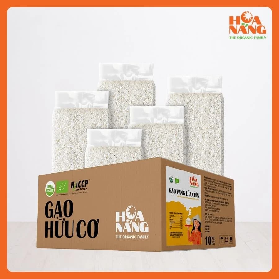 Vàng Lúa Chín organic rice · case