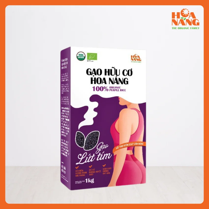 Organic purple brown rice